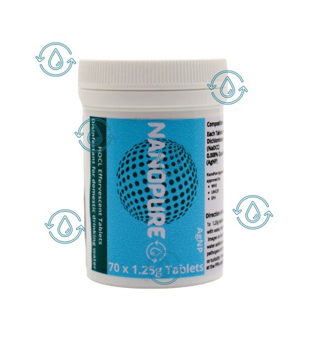 Water Disinfectant Tablets - Nanopure Domestic Water Purification Solution