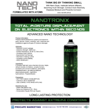 Nanotronix - 100% Moisture Displacement in Seconds