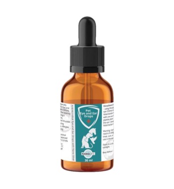 "Pet Eye & Ear Infection Treatment - Nanolife Health Microbial Drops 30ml